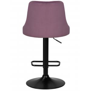 Стул барный Joseph Black пудрово-сиреневый велюр