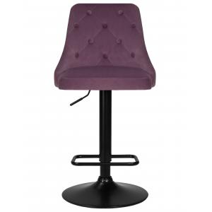 Стул барный Joseph Black пудрово-сиреневый велюр