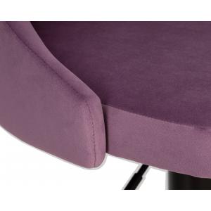 Стул барный Joseph Black пудрово-сиреневый велюр