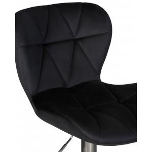 Стул барный Brom, черный велюр