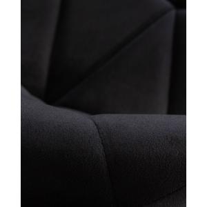 Стул барный Brom, черный велюр