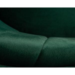 Барный стул Darcy Black зеленый велюр