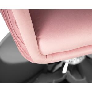 Кресло дизайнерское Edison розовый велюр