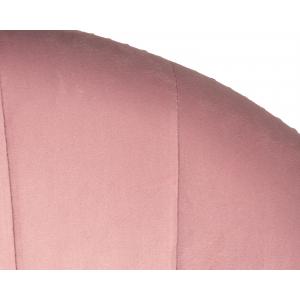 Кресло дизайнерское Edison розовый велюр