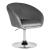 Кресло дизайнерское Edison серый велюр