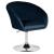 Кресло дизайнерское Edison синий велюр