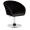 Кресло дизайнерское Edison черный велюр