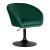 Кресло дизайнерское Edison Black зеленый велюр