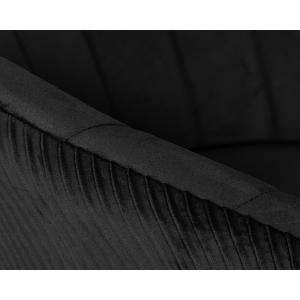 Кресло дизайнерское Edison Black черный велюр