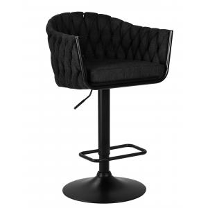 Барный стул Catifa черная ткань