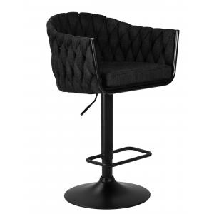 Барный стул Catifa черная ткань