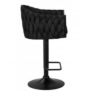 Барный стул Catifa черная ткань