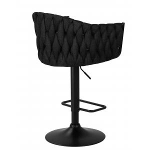 Барный стул Catifa черная ткань