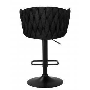 Барный стул Catifa черная ткань