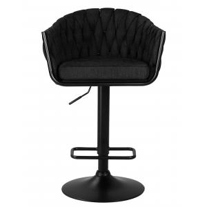 Барный стул Catifa черная ткань