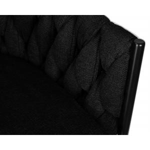 Барный стул Catifa черная ткань