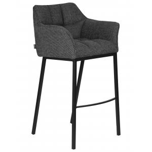 Стул барный Lukas серая ткань
