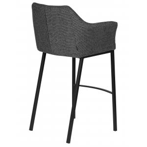 Стул барный Lukas серая ткань