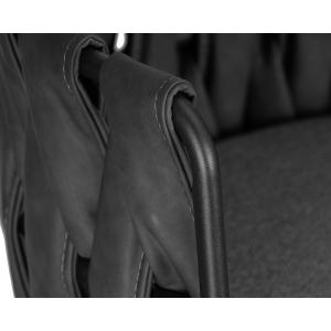 Стул барный Amelia темно-серый винтажный