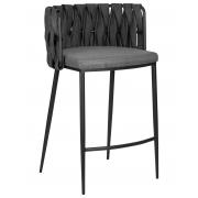 Стул полубарный Amelia Counter темно-серый винтажный 