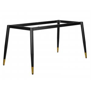 Подстолье обеденное Lester черное с золотыми наконечниками