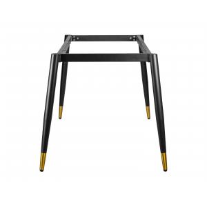 Подстолье обеденное Lester черное с золотыми наконечниками