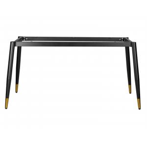 Подстолье обеденное Lester черное с золотыми наконечниками