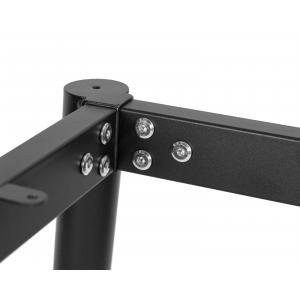 Подстолье обеденное Lester черное с золотыми наконечниками