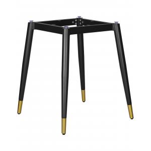 Подстолье обеденное Matt, чёрное с золотыми наконечниками