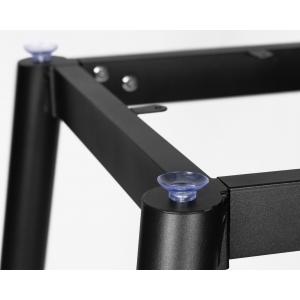 Подстолье обеденное Matt, чёрное с золотыми наконечниками