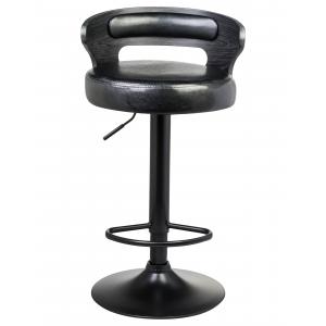 Барный стул Fredly Black чёрное дерево, чёрный