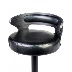 Барный стул Fredly Black чёрное дерево, чёрный