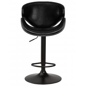 Барный стул Karter Black коричневый орех дерево, черный