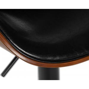 Барный стул Karter Black коричневый орех дерево, черный