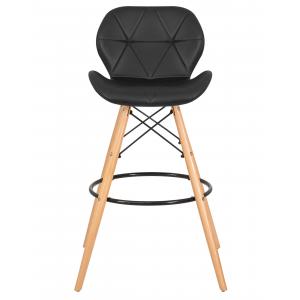 Стул барный BUTTERFLY BAR (ножки светлый бук, цвет чёрный)