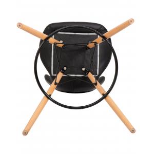 Стул барный BUTTERFLY BAR (ножки светлый бук, цвет чёрный)