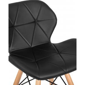 Стул барный BUTTERFLY BAR (ножки светлый бук, цвет чёрный)