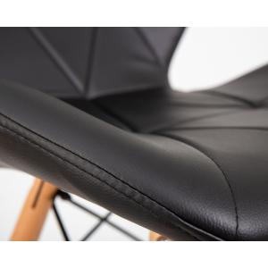 Стул барный BUTTERFLY BAR (ножки светлый бук, цвет чёрный)