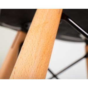 Стул барный BUTTERFLY BAR (ножки светлый бук, цвет чёрный)