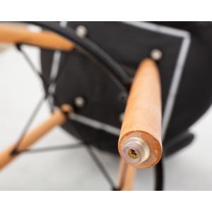 Стул барный BUTTERFLY BAR (ножки светлый бук, цвет чёрный)