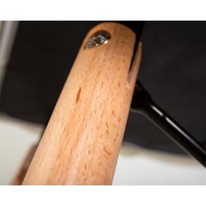 Стул барный BUTTERFLY BAR (ножки светлый бук, цвет чёрный)