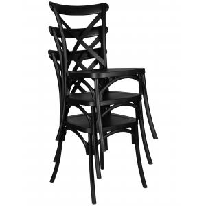 Стул Zilan чёрный пластик