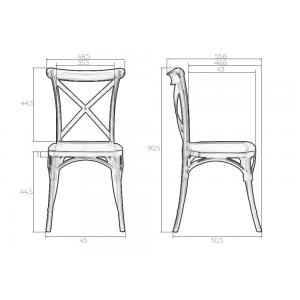 Стул Zilan чёрный пластик