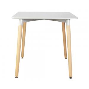 Стол Serra Wide ножки светлый бук столешница светло-серая