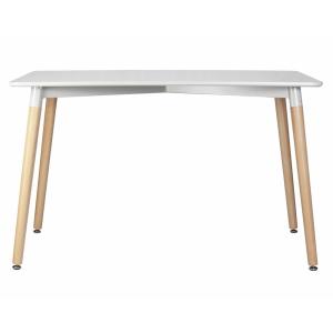 Стол Serra Wide ножки светлый бук столешница светло-серая