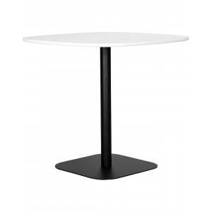 Стол Otisk 80x80 столешница белая, основание черное