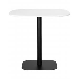 Стол Otisk 80x80 столешница белая, основание черное