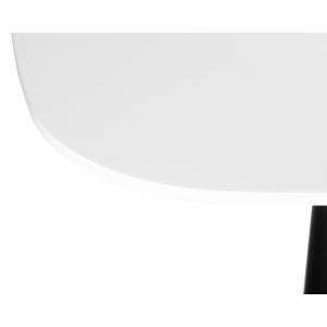 Стол Otisk 80x80 столешница белая, основание черное