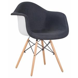 Кресло Eames Color чёрная ткань 