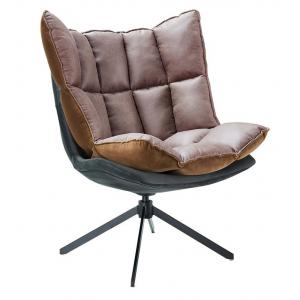 Лаунж кресло Kartell малое серый/коричневый